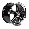 Hurst Dazzler Black Accent/Clear Coat Wheel with Mirror Machined Face (17x9"/5x120mm)
