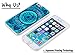 6S Case Design,Hungo Soft TPU Silicone Protective Cover Case Compatible with Phone 6/6S Blue Beautiful Floral Art Fashionable Stylish Design Pattern Sayings