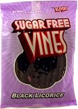 Sugar Free Black Licorice Vines Candy 5 oz. bag