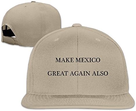 MAKE MEXICO GREAT AGAIN ALSO AMERICA Flat Brim Snapback Cap