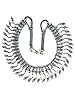 Gift for Her - German Silver Vintage Metal Necklace Statement Choker Necklace