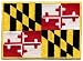 Maryland State Flag Embroidered Patch Iron-On MD Emblem