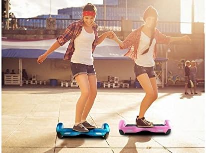 FunkyWalker®7" Two Wheel Smart Self Balancing Electric Scooter with Carry Bag ,Led Lighting Quality Battery White (Quality China Battery)