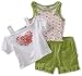 Vitamins Baby Baby-Girls Infant Love Peace Joy 3-Piece Short Set