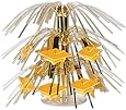Beistle Miniature Graduate Cap Cascade Centerpiece, 7-1/2-Inch, Gold