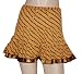 Valentine Day Gift Skirts Fantastic Sexy Look Block Print Crinkle Cotton Short Skirt with Brocade Lace