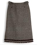 Chocolate & Seafoam Herringbone Skirt