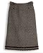 Chocolate & Seafoam Herringbone Skirt