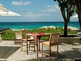 3pc Cilan Outdoor Teak Pub Dining Set w Stools By Azzurro Living