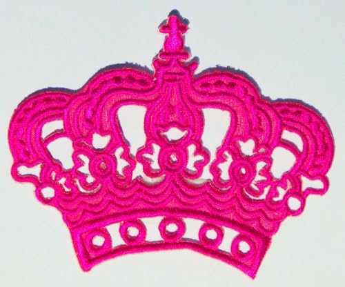 Pink Crown Iron On Applique Patch For Kids Baby - High Quality