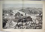 NILE EXPEDITION STEAMER HAULED MEN ROPES ROCKS 1884