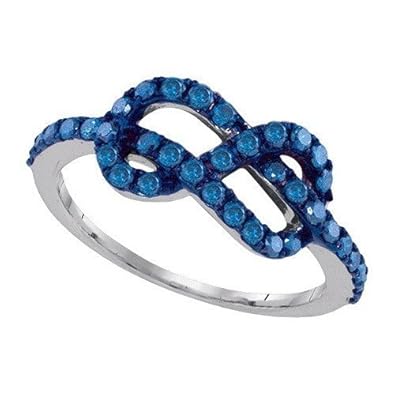 Cheap Girls Jewelry 0.73CTW BLUE DIAMOND FASHION RING For Sale Cheap Girls Jewelry 0.73CTW BLUE DIAMOND FASHION RING For Sale