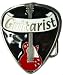GUITARIST BELT BUCKLE + display stand