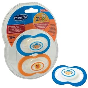 Evenflo Zoo Friends Pacifier- 6+ months2 Pack
