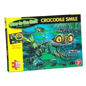 Glow In The Dark Jigsaw Puzzle - Crocodile Smile (100pcs)