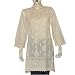 Womens Cotton Sleeveless Top Blouse Chikan Embroidery Size M (ctop498)