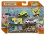 Matchbox 5 Pack Diecast Cars - Spongebob Squarepants (with Dune Buggy)