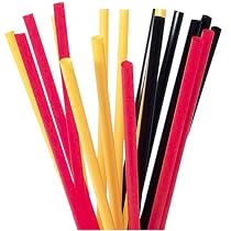 Trinkhalme Deutschland 25 cm Länge, 75er-Pack
