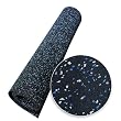 Rubber-Cal Elephant Bark Rubber Flooring - 3/8 inch x 4ft Wide Rubber Mats - Blue Steel