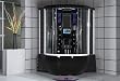 Jacuzzi Whirlpool Bathtub Shower Steam Sauna Computerized Massage Jets SPA TV MP3 Black Model 168BK