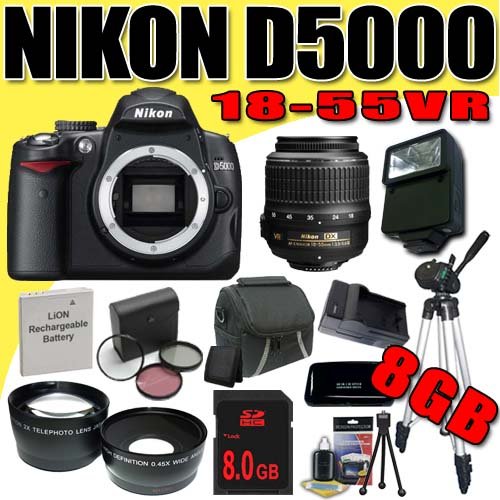 Nikon D5000 12.3 MP DX Digital SLR Camera  18-55mm