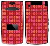 Red Polka Dots Design Decal Protective Skin Sticker for Sanyo Katana LX 3800