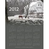 Donald Verger 2012 ONE PAGE Yearly 11x14 Poster Calendar (Winter Horses)