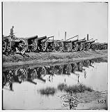 Civil War Reprint Richmond, Virginia. Captured siege guns at Rocketts
