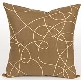 Mud Puddle Pink Brown Print Pillow