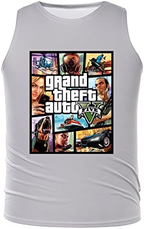 Annash Grand Theft Auto GTA V Video Game Kid'sTank Top Tees Ash