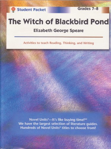 witch of blackbird pond student packet by novel units inc