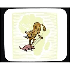 Mauspad mit der Grafik: Jagd, T�tung, Ratte, Tier, Cheetah, Nagetier