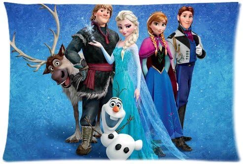 Disney Frozen Custom Comfortable Silk Pillowcase Pillow Cases Covers Home Bedding Pillow Case Standard Size 20"x30" Two Side-03