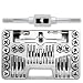 Pro-Grade SAE 40-Piece High-Strength Steel Alloy Hexagon Tap & Die Set - SAE #4 - 1/2"