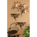 Set of 3 Metal Wall/Table Sculptures without Candles