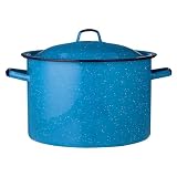 Imusa Enamel Stock Pot, 12 Quart, Turquoise