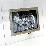 Lovely Silver Colour & Glass Family Photo Frame 6 x 4 inches - Landscape & Portrait
