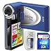 SVP HDDV-2300Blue 11MP Max 2.4-inch LCD Digital Video Camcorder with Speaker + FREE SVP 1GB High Speed SD Memory Card & AA Rechargeable Battery Set