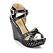 Dbdk Cree-1 Women's Ankle Strap Crossing Platform Wedge Sandals