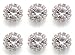 Bridal Rhinestone Wedding Bouquet Accent Picks Set of 6