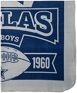NFL Dallas Cowboys Marque Printed Fleece Throw, 50-inch by 60-inch