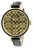Coach Women's 14500971 Miranda Black Leather Strap Watch