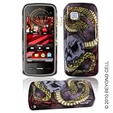 Nokia Nuron 5230 Clip On Snake/Skull Design Protective Case Faceplate Cover ....