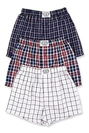 3 Pack Autograph Pure Cotton Checked Boxers