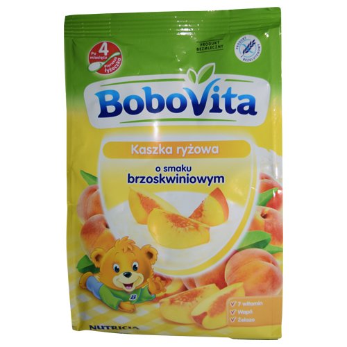 Bobovita Rice Gruel with Peaches for Babies (180g/6.3oz)