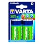 Varta Power Accu D 2 Pack - 3000 mAh Ready2Use Rechargeable Batteries