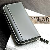 ビジネスでもカジュアルでも使える財布VACHERON HEARTS　ラウンドウォレット　長財布AN-1196（カーキ）