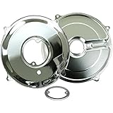 EMPI 9056 Chrome Alternator / Generator 3 Piece Backing Plate Kit VW Dune Buggy Bug Ghia Thing Trike Bus Baja 1500/1600cc Engine Component