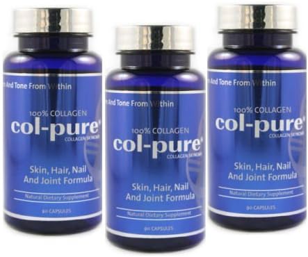 Col-Pure: Collagen Capsules 400mg - 3 months supply (equivalent of 3 for the price of 2)
