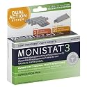 Monistat 3 Vaginal Antifungal Combination Pack, 3 Suppositories with Disposable Applicators and 1 Tube External Cream
